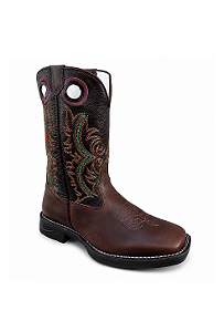 Bota Masculina Jump Couro Café