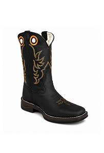 Bota Masculina Jump Couro preta