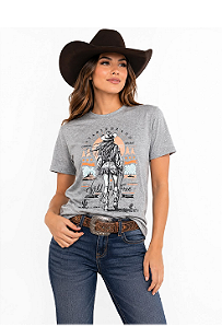 T-Shirt feminina stable brand Wild & Free