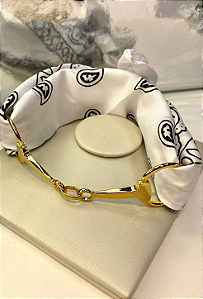 Choker western bandana white