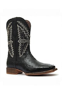 bota vimar masculina avestruz black