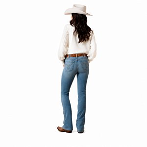 Calça jeans feminina Ariat high rise lorena boot cut