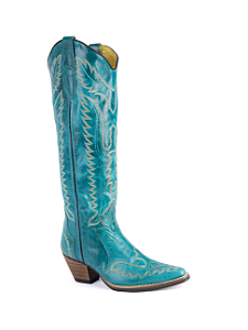 Bota Texana Angel Turquesa