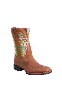 Bota Masculina Havana Raio costura verde e branco