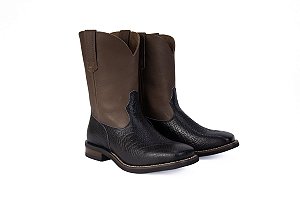 Bota Stable masculina preto cn marrom