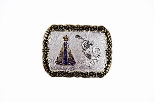 Fivela country infantil nosa senhora flor
