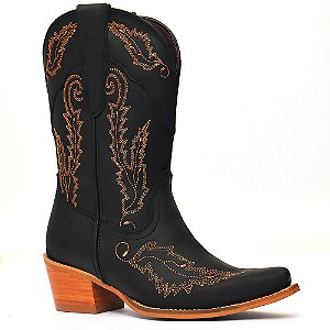 Bota fossil black luchese