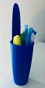 Porta Canetas Lápis Tampa Caneta Bic - Organizador de Escritório e Escolar - Plástico
