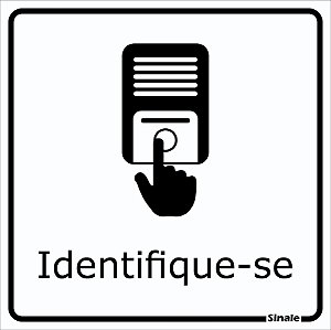 Placa de Sinalização de identificador de interfone 15x15cm