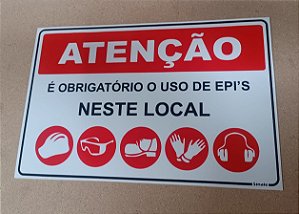 Obrigatório o uso de EPI’S