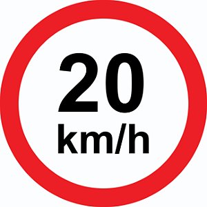 Velocidade Máxima Permitida de 20 km/h