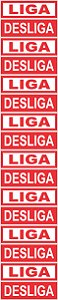 Etiqueta Adesiva Liga/Desliga