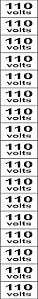 Etiqueta Adesiva 110 Volts