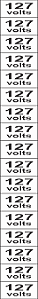 Etiqueta Adesiva 127 Volts