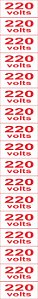 Etiqueta Adesiva 220 Volts