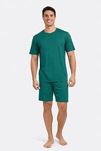 Pijama masculino liso curto - Plumene 2115