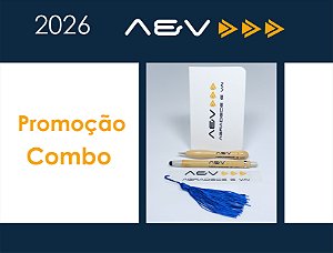 COMBO - CADERNETA + 2 CANETAS + MARCA PÁGINA ME ACRÍLICO AEV