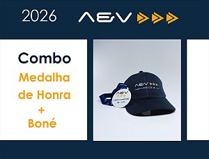 COMBO - MEDALHA DE HONRA EM ACRÍLICO + BONÉ AEV