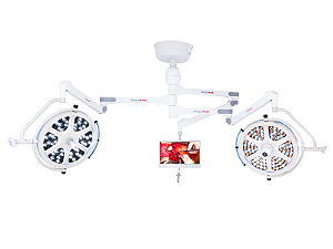 Foco Cirúrgico SKYLED de Teto 160 com Câmera + Suporte Monitor
