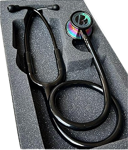 Estetoscópio Duplo Inox Black Rainbow