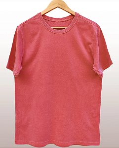 Camiseta Básica Estonada Vermelha