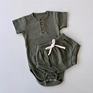 CONJUNTO CANELADO VERDE