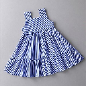 VESTIDO LISTRADO AZUL