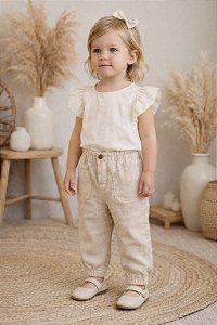 CALÇA VISCOLINHO NATURAL INFANTIL UNISSEX