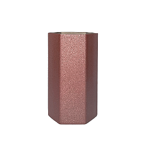 Copo de inox mod. Exagonal 300ml Rose Gold
