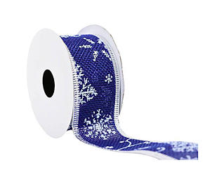 FITA NATALINA ARAMADA - 3,8CM X 3M - AZUL