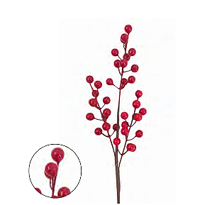 HASTE NATALINA - 38CM - BERRY - VERMELHA