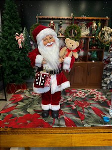 PAPAI NOEL CORDA 45CM MUS/MOV