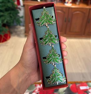 PORTA GUARDANAPO ARVORE 3cm JG C/4