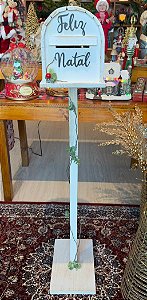 POSTE NATALINO - CAIXA DE CORREIO - 150CM - BRANCO