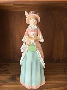 COELHA EM RESINA DECORATIVA (COLORIDO) 31,2cm