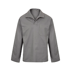 Camisa de Brim Gola Careca