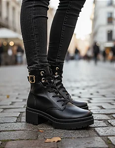 Bota Coturno Feminina Mississipi Berteli Tratorada Original - REF: J0821