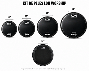 Kit de peles Worship 10"/12"/16"/20" + 14"