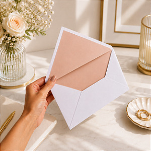 Envelope Mod. 002 com forro Color Plus 15x21 cm