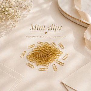 Mini clipes dourado nº 5