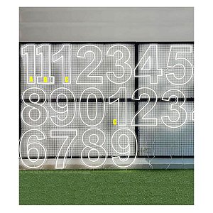 Número Led Neon 70cm (de 0 à 9) Letreiro Painel Festa Acrílico