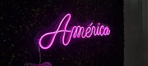 Letreiro Painel Neon Led Personalizado Nome 11 A 13 Letras