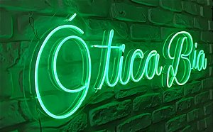 Letreiro Painel Neon Led Personalizado Nome 14 A 16 Letras