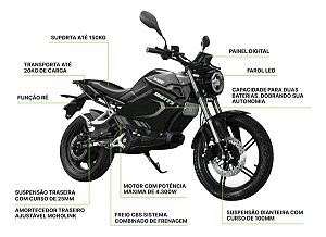 Moto Eletrica Watts W125 Modelo Novo Zero Km Motocicleta