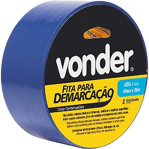 Fita adesiva para demarcação 48mmx30m Azul VONDER