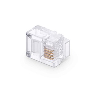 Conector RJ11 Macho 6x4 CAT.3 RoHS - 10 peças