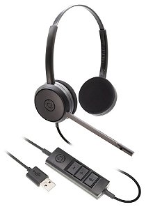 Fone Operador BRAVO USB STEREO - Headset Plug USB - 01183-2