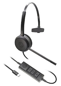 Fone Operador BRAVO USB-C MONO - Headset Plug USB-C - 01183-3