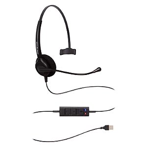 Fone Operador MTX BLACK NOISE CANCELLING USB - Headset Plug USB - 994017280