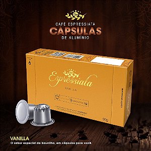 CAFÉ TORRADO E MOÍDO ESPRESSIATA VANILLA EM CAPSULA CX C/ 10 CAPSULAS